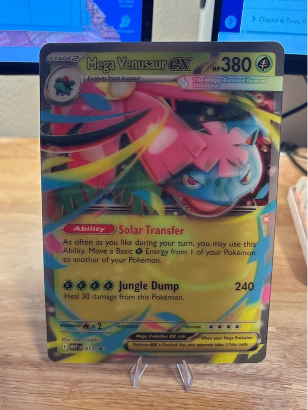 Jumbo Promo Mega Venusaur ex 013 Pokemon Card Holo - Near Mint
